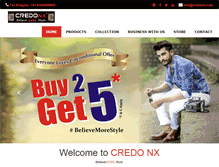 Tablet Screenshot of credonx.com
